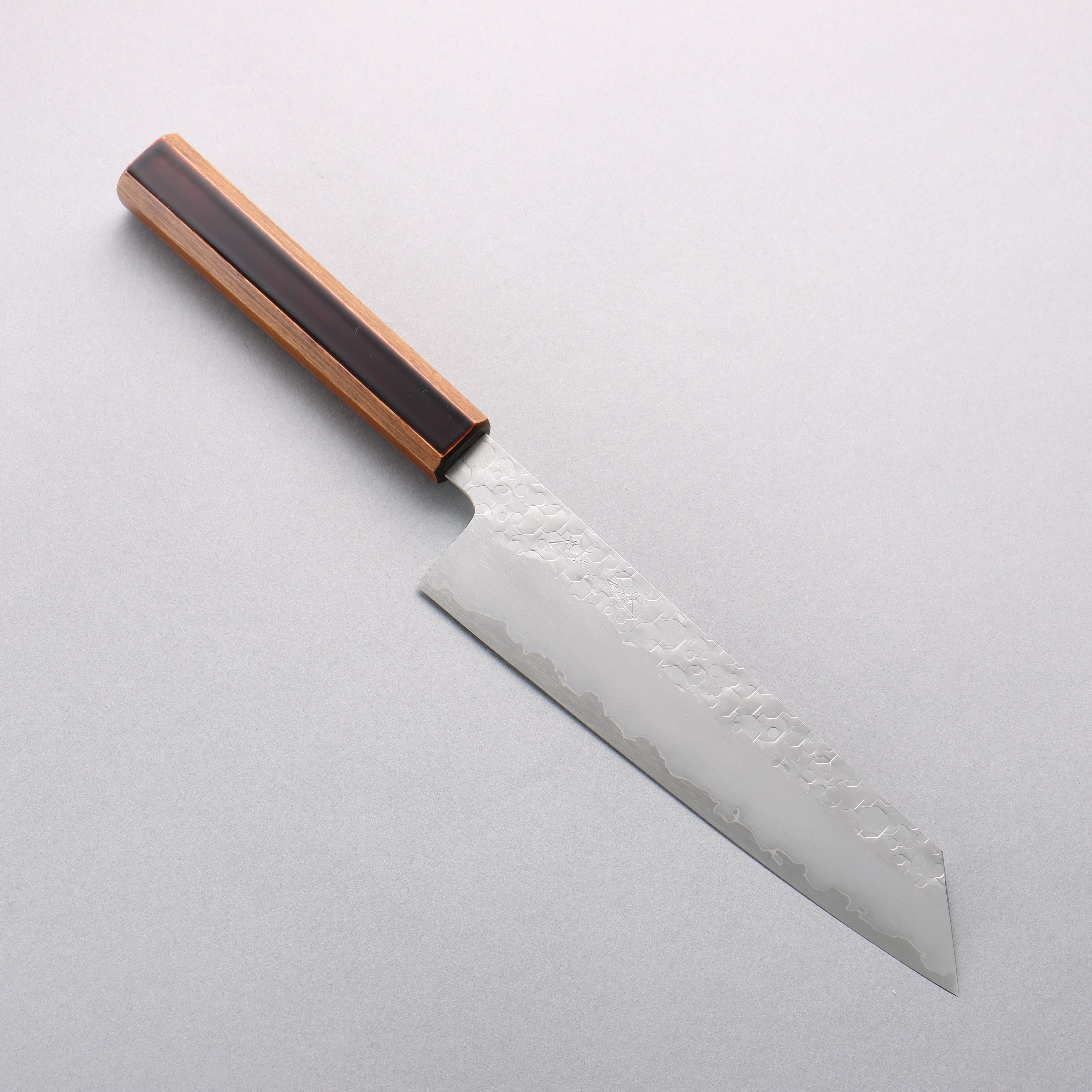 Hado Shiosai SG2 Hammered Kiritsuke Gyuto 210mm Kijiro-nuri Lacquered Handle - Seisuke Knife