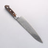 Seisuke Nami AUS10 Mirrored Finish Damascus Gyuto 210mm Brown Pakka wood Handle - Seisuke Knife - Slide 2