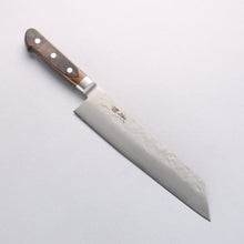  Seisuke Silver Steel No.3 Nashiji Kiritsuke Gyuto 210mm Brown Pakka wood Handle - Seisuke Knife