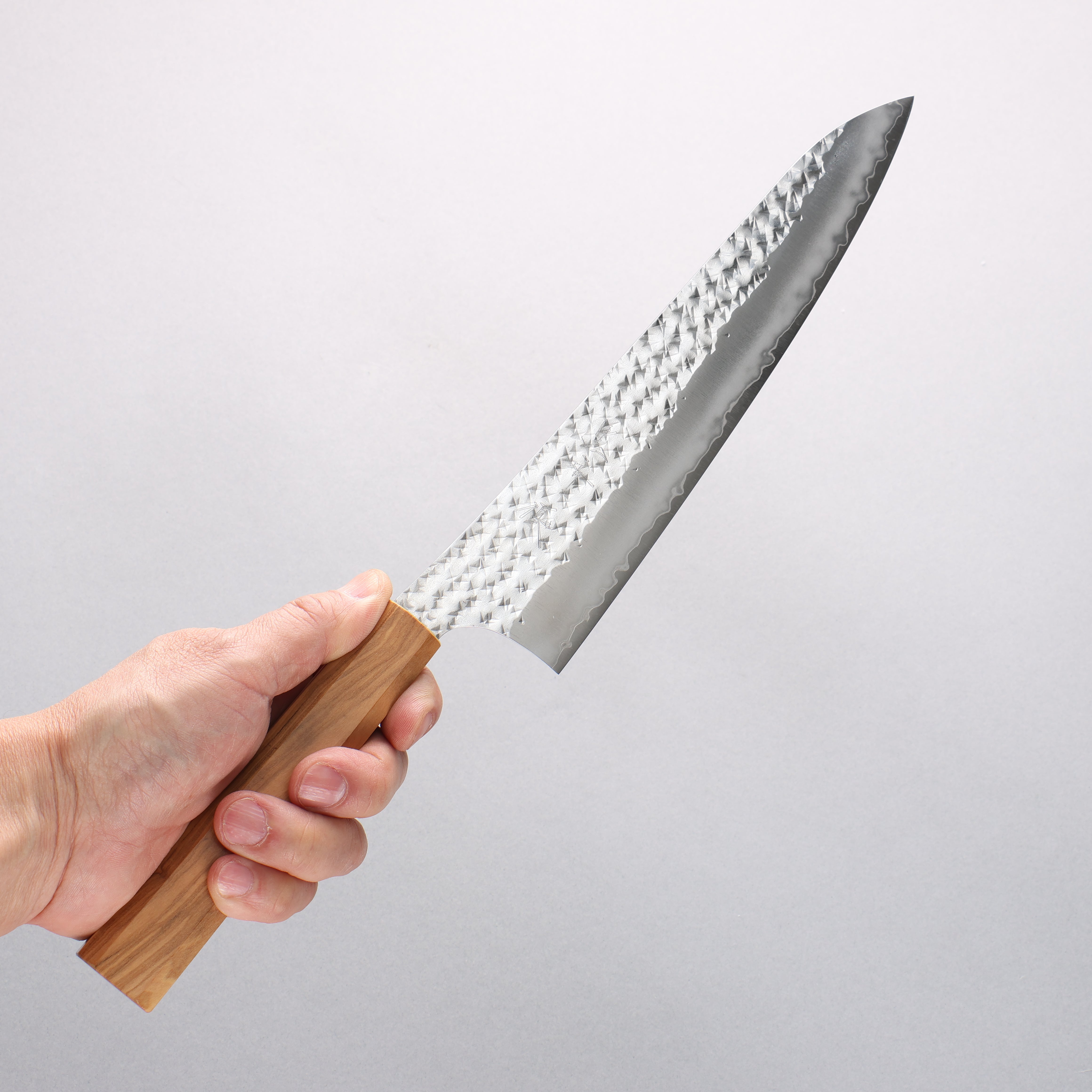 Yu Kurosaki Senko Ryu SG2 Hammered Gyuto 210mm Olive tree Handle - Seisuke Knife