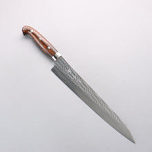  Yu Kurosaki Senko Ei SG2 Hammered Sujihiki 270mm Ironwood Handle with Sheath - Seisuke Knife