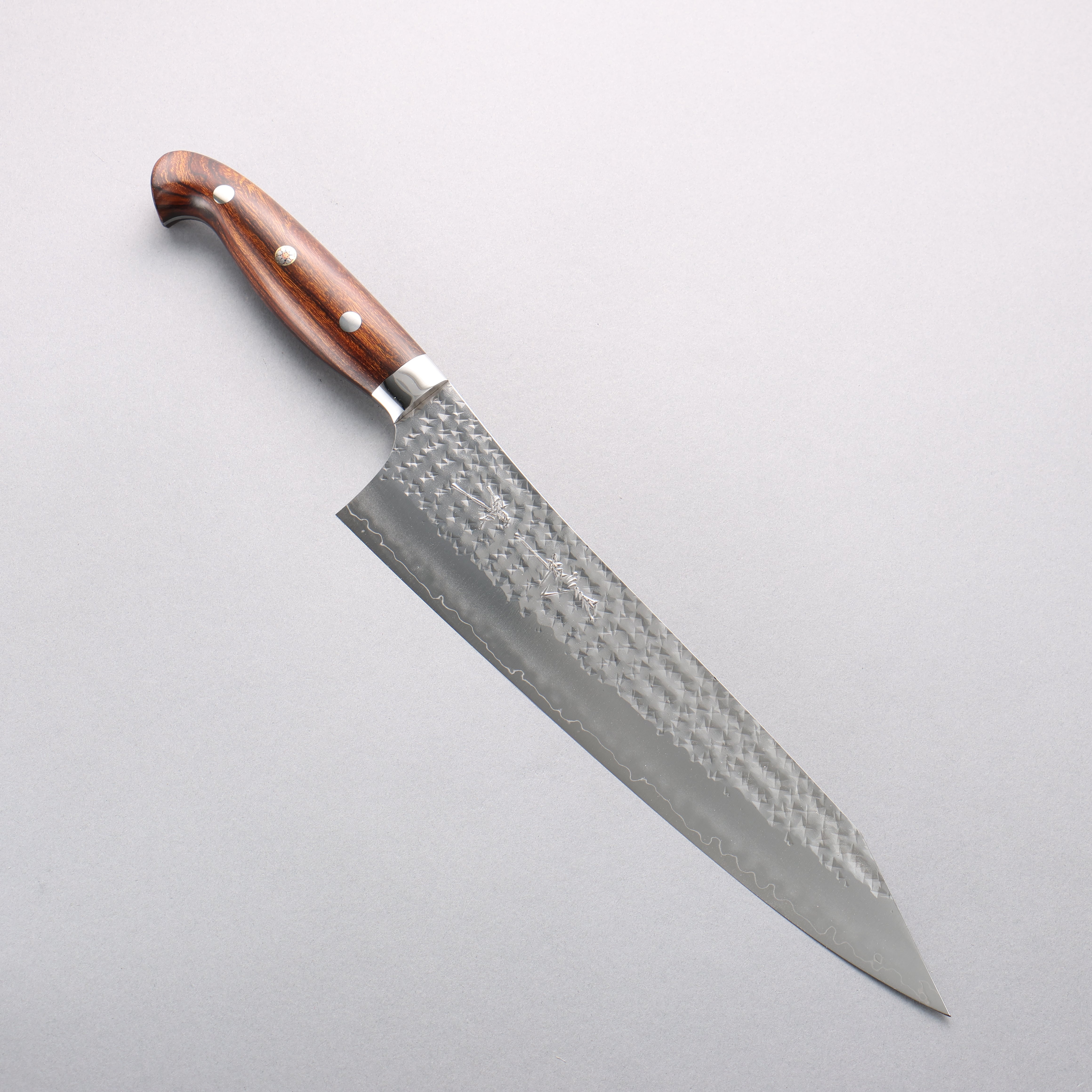 Yu Kurosaki Senko Ei SG2 Hammered Gyuto 240mm Ironwood Handle with Sheath - Seisuke Knife