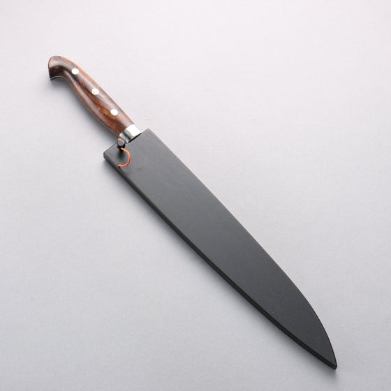 Yu Kurosaki Senko Ei SG2 Hammered Sujihiki 240mm Ironwood Handle with Sheath - Seisuke Knife