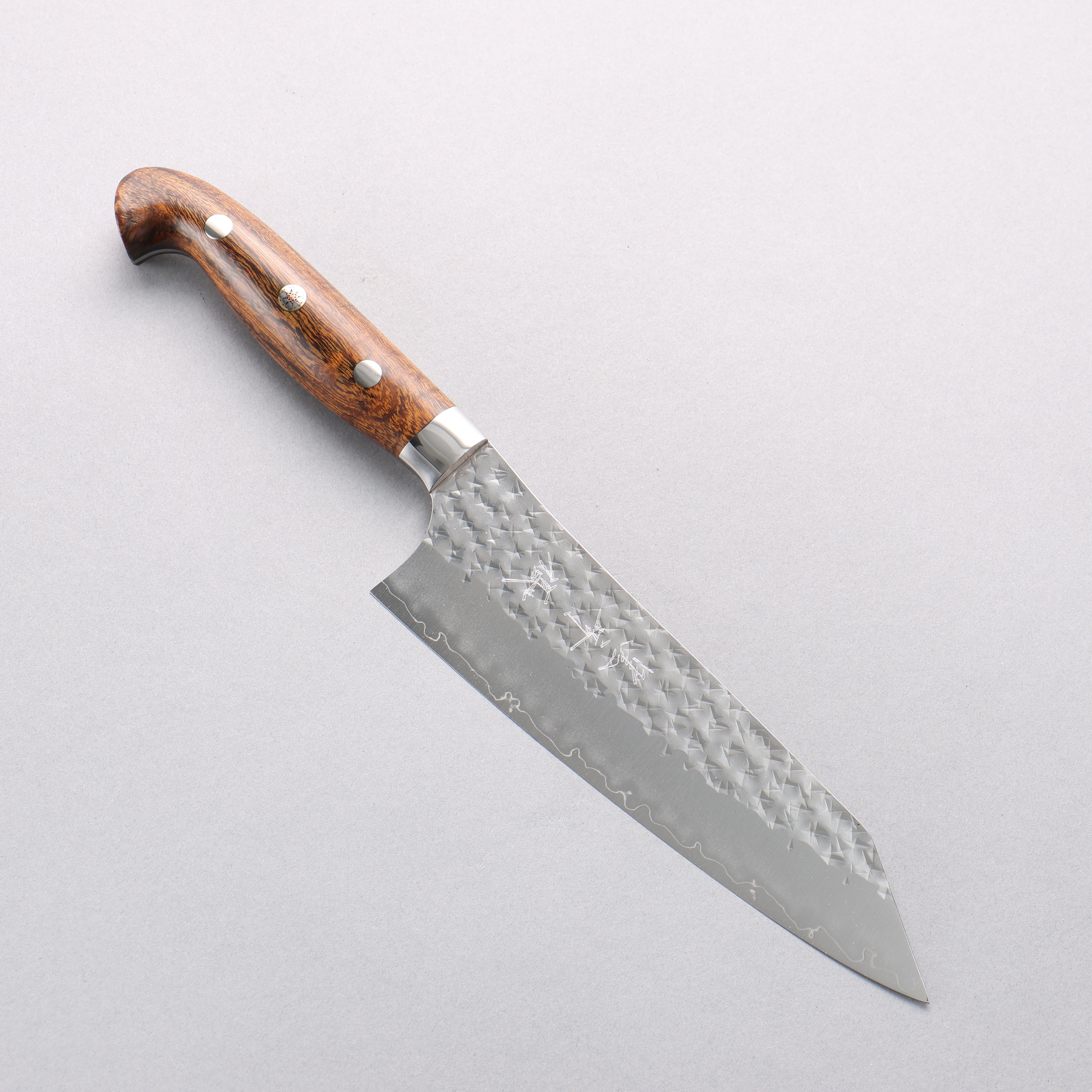 Yu Kurosaki Senko Ei SG2 Hammered Bunka 170mm Ironwood Handle with Sheath - Seisuke Knife