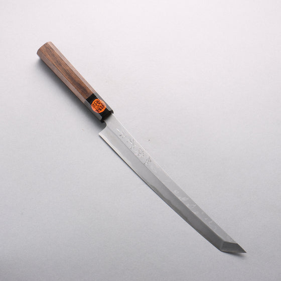 Shigeki Tanaka Blue Steel No.2 Damascus Sakimaru Takohiki 240mm Walnut Handle - Seisuke Knife