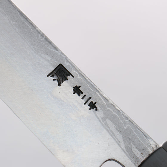 Shigeki Tanaka Blue Steel No.2 Damascus Sakimaru Takohiki 240mm Walnut Handle - Seisuke Knife