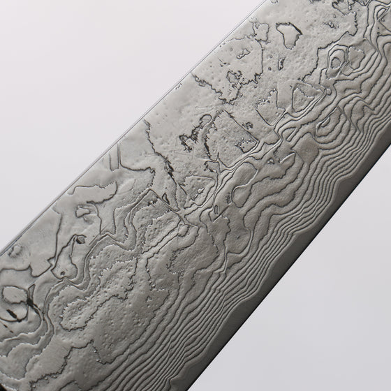 Takeshi Saji SG2 Diamond Finish Damascus Petty-Utility 130mm Red Turquoise Handle - Seisuke Knife