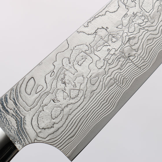 Takeshi Saji SG2 Diamond Finish Damascus Petty-Utility 150mm Red Turquoise Handle - Seisuke Knife