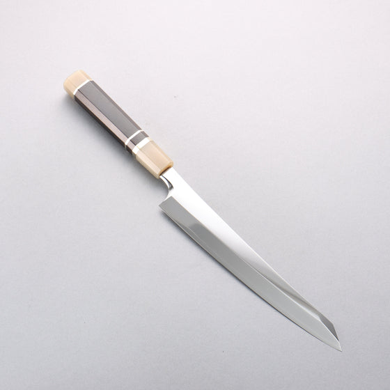 Yu Kurosaki SG2 Mirrored Finish Kiritsuke Yanagiba 210mm Ebony Wood (with 3 Silver Rings) Handle with Sheath - Seisuke Knife
