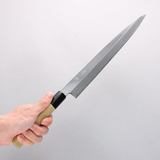 Seisuke White Steel No.2 Kasumitogi Yanagiba Magnolia Handle - Seisuke Knife