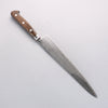Seisuke Kagami2 AUS10 Mirrored Finish Damascus Sujihiki 240mm Brown Pakka wood Handle - Seisuke Knife - Slide 2