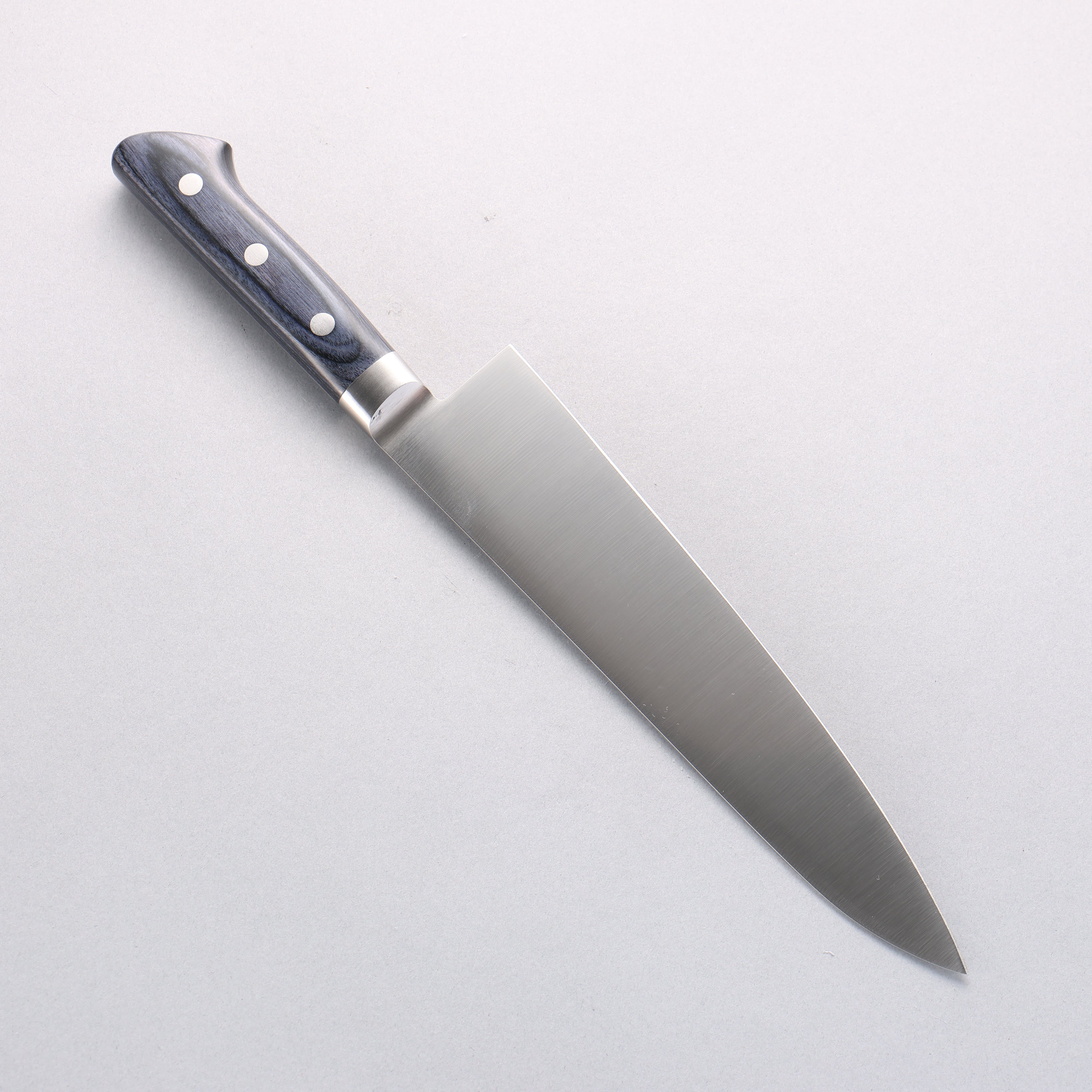 Seisuke Seiten Molybdenum Gyuto 210mm Navy blue Pakka wood Handle with Sheath - Seisuke Knife