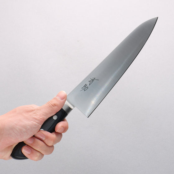 Seisuke Seiten Molybdenum Gyuto 210mm Navy blue Pakka wood Handle with Sheath - Seisuke Knife