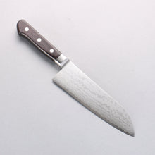  Seisuke VG10 Damascus Santoku 165mm Black Pakka wood Handle - Seisuke Knife