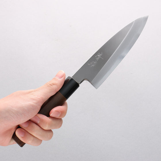Seisuke Blue Steel Kasumitogi Funayuki 150mm Rosewood Handle - Seisuke Knife