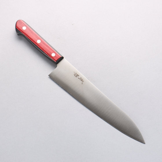 Seisuke SLD Migaki Polish Finish Gyuto 210mm Red Pakka wood Handle - Seisuke Knife
