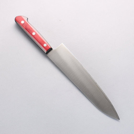 Seisuke SLD Migaki Polish Finish Gyuto 210mm Red Pakka wood Handle - Seisuke Knife