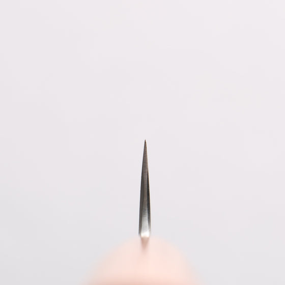 Kamo Hamono VG10 Damascus Petty-Utility 80mm Brown Pakka wood Handle - Seisuke Knife