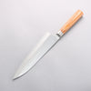 Kamo Hamono VG10 Damascus Gyuto 210mm Brown Pakka wood Handle - Seisuke Knife - Slide 2
