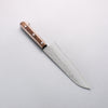 Seisuke Silver Steel No.3 Nashiji Santoku 180mm Brown Pakka wood Handle - Seisuke Knife - Slide 2