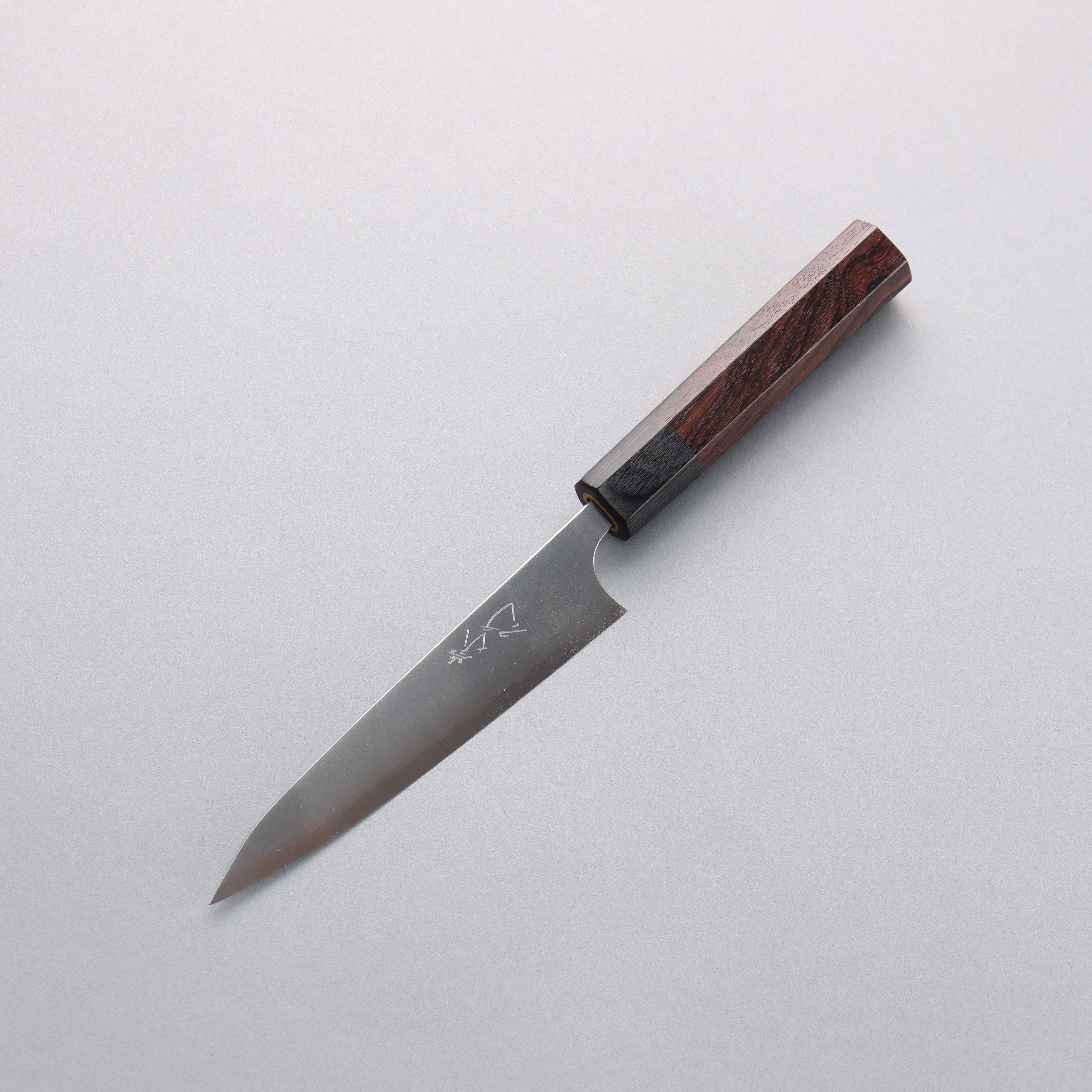 Shibata Takayuki Koutetsu Blue Super Petty-Utility 135mm Rosewood Handle - Seisuke Knife