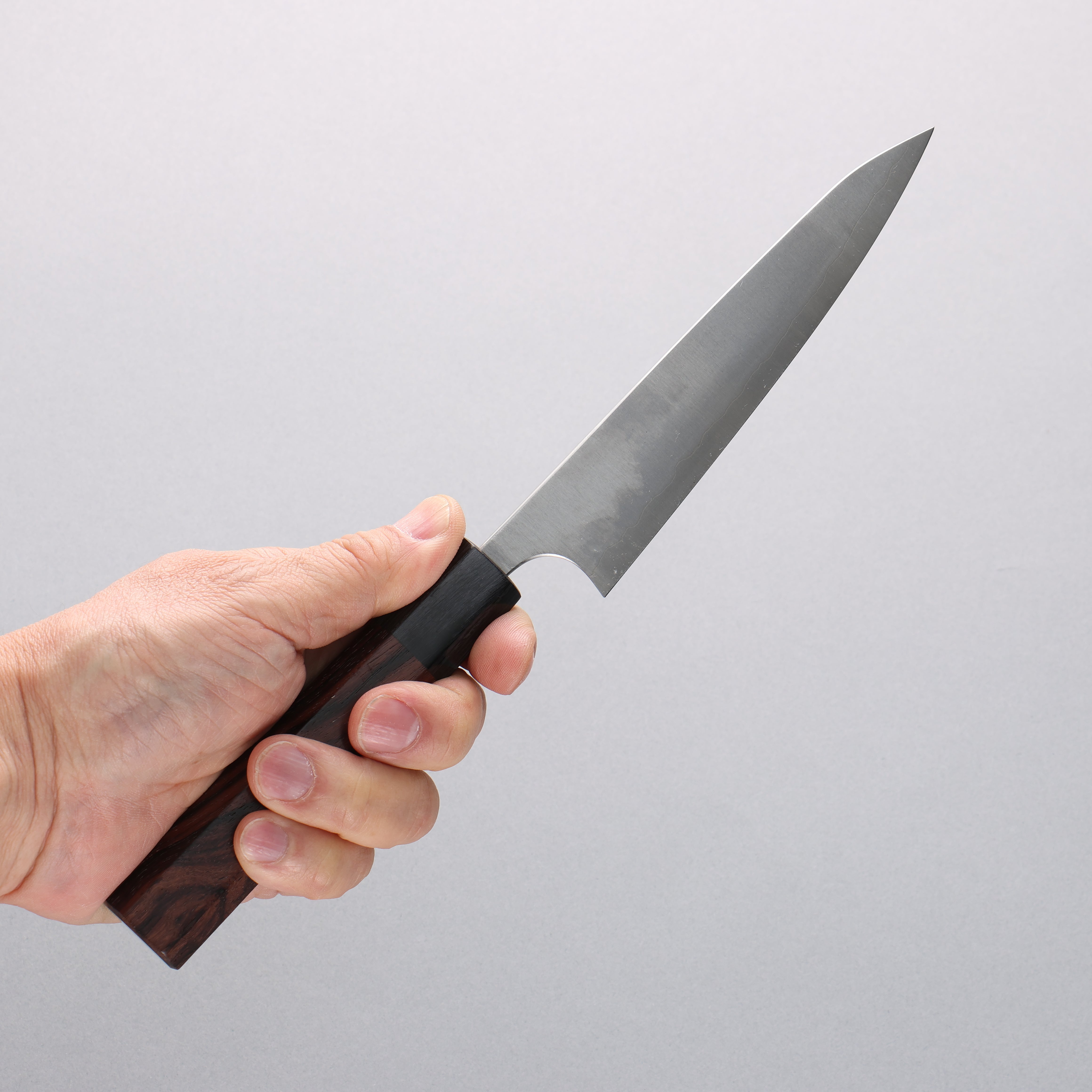 Shibata Takayuki Koutetsu Blue Super Petty-Utility 135mm Rosewood Handle - Seisuke Knife