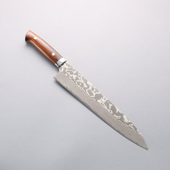 Takeshi Saji VG10 Black Damascus Gyuto 270mm Ironwood Handle - Seisuke Knife