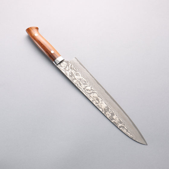Takeshi Saji VG10 Black Damascus Gyuto 270mm Ironwood Handle - Seisuke Knife