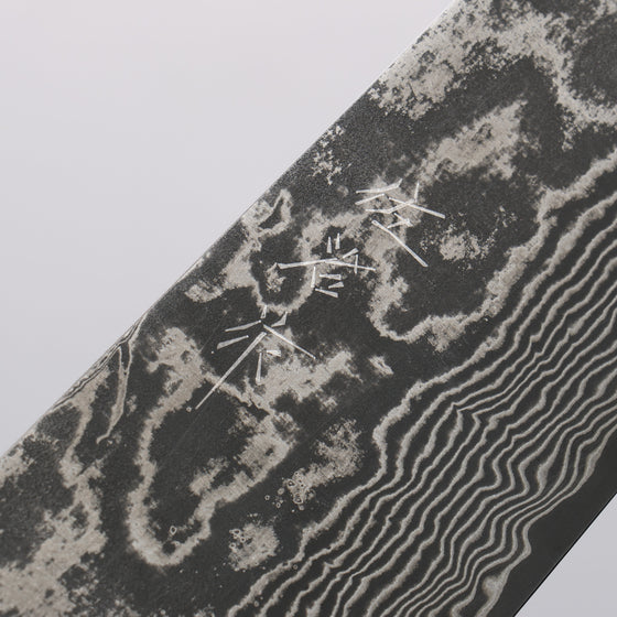 Takeshi Saji VG10 Black Damascus Gyuto 270mm Ironwood Handle - Seisuke Knife