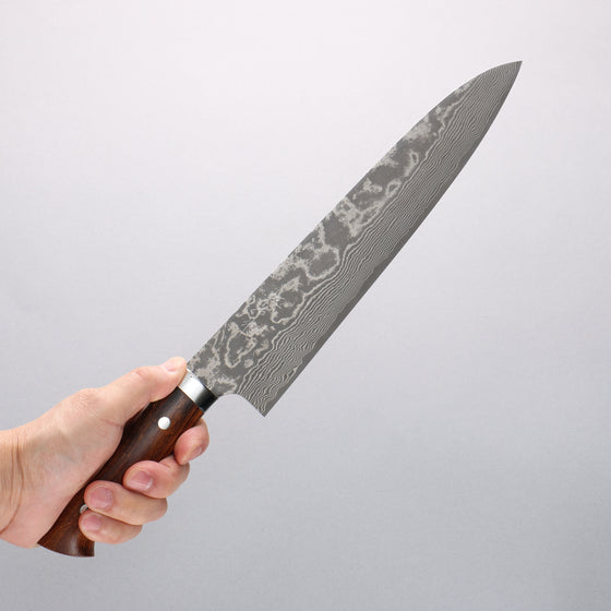Takeshi Saji VG10 Black Damascus Gyuto 270mm Ironwood Handle - Seisuke Knife
