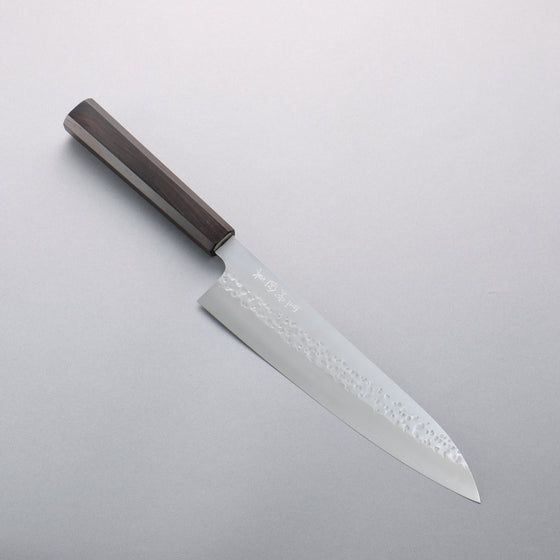 Makoto Kurosaki Coreless Hammered (Halfway) Gyuto 210mm Ebony Wood Handle VG2/VG10 - Seisuke Knife