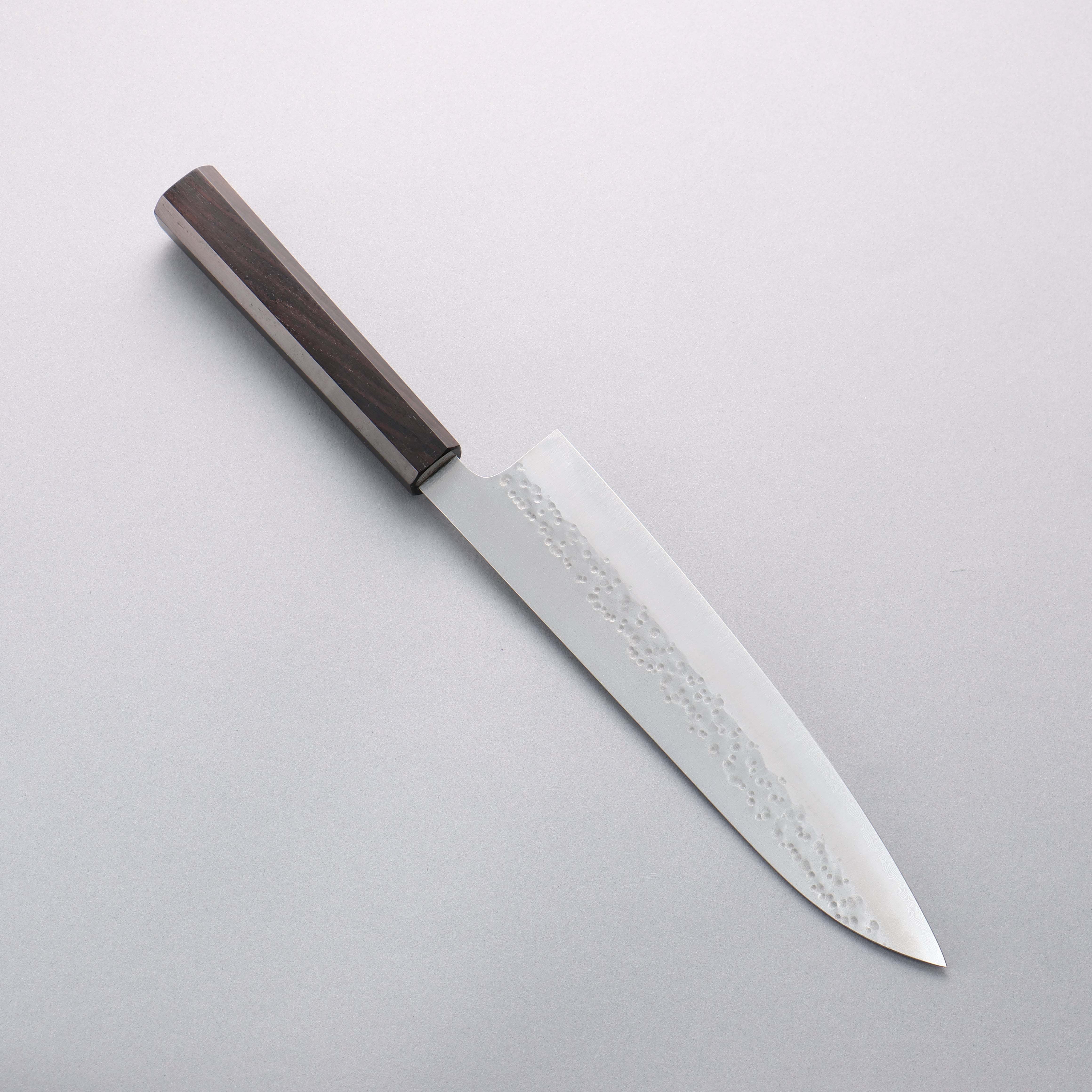 Makoto Kurosaki Coreless Hammered (Halfway) Gyuto 210mm Ebony Wood Handle VG2/VG10 - Seisuke Knife