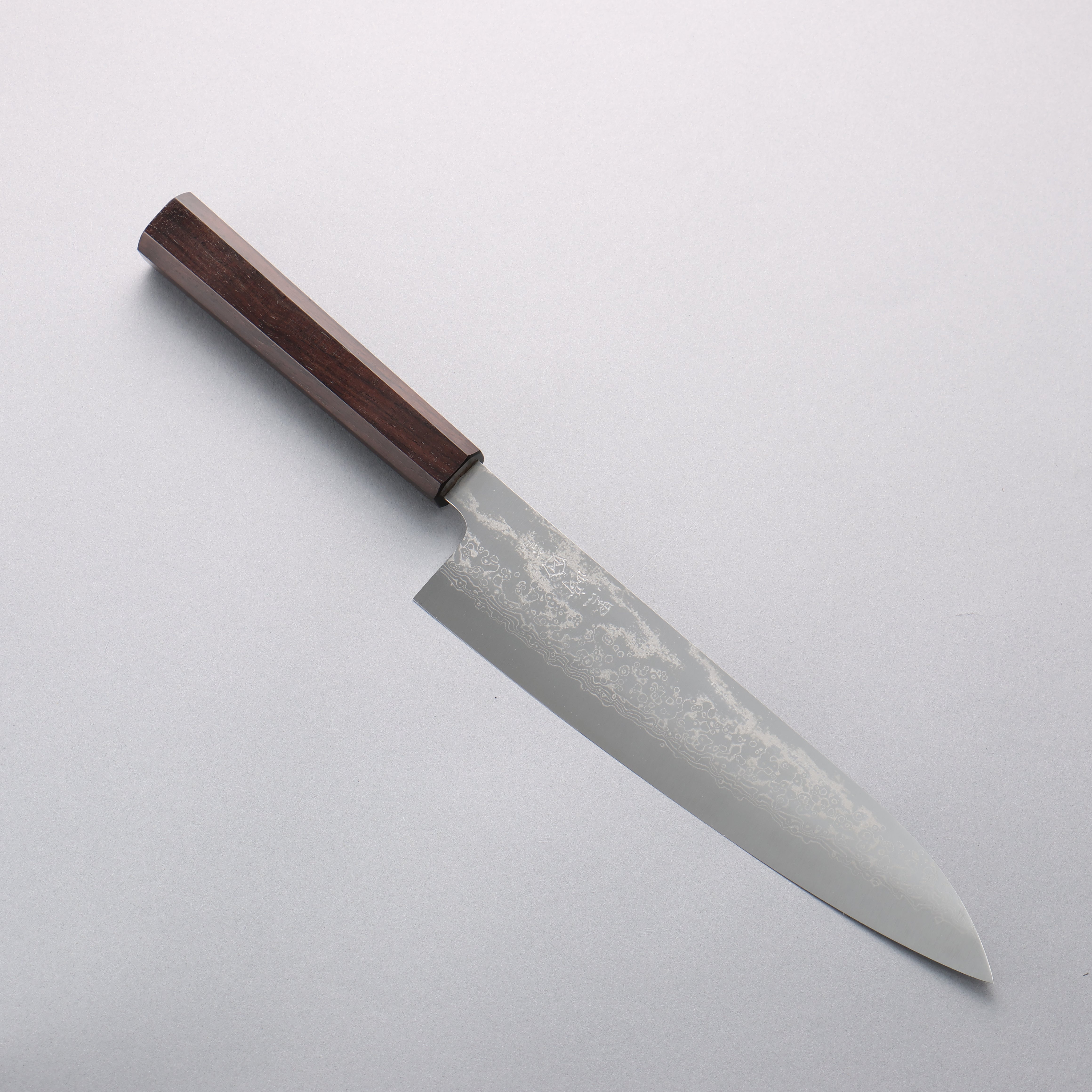 Makoto Kurosaki VG10w Damascus Gyuto 210mm Ebony Wood Handle - Seisuke Knife