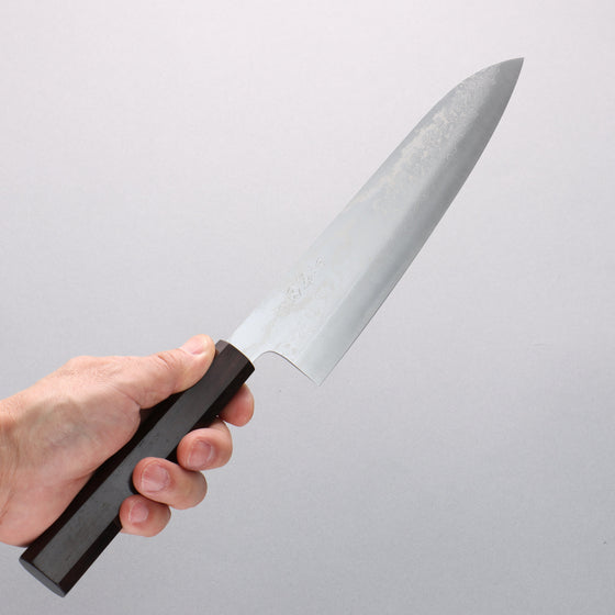 Makoto Kurosaki VG10w Damascus Gyuto 210mm Ebony Wood Handle - Seisuke Knife