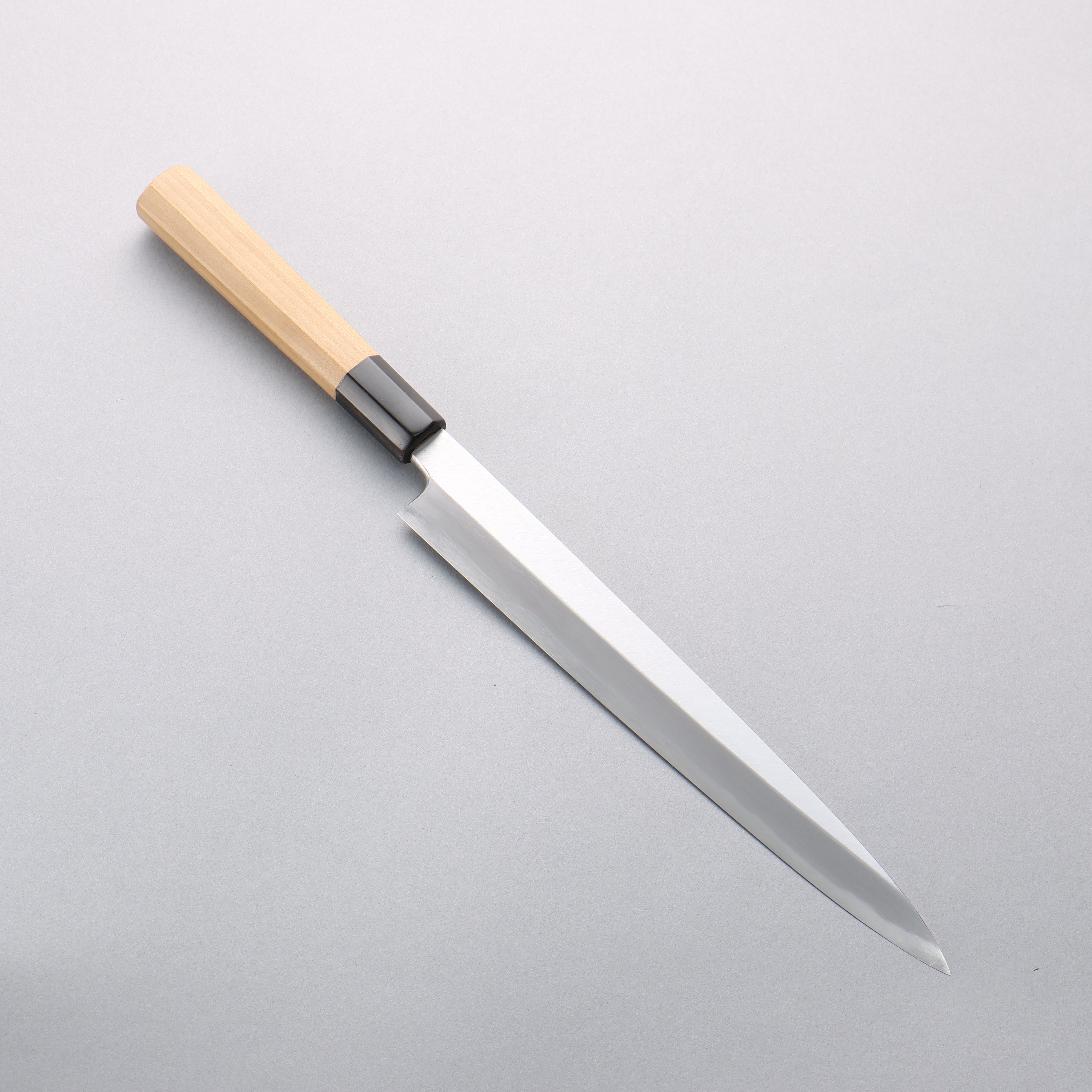 Minamoto Akitada Blue Steel No.2 Yanagiba 240mm Magnolia (Ferrule: Water Buffalo Horn) Handle - Seisuke Knife