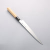 Minamoto Akitada Blue Steel No.2 Yanagiba 240mm Magnolia (Ferrule: Water Buffalo Horn) Handle - Seisuke Knife - Slide 2