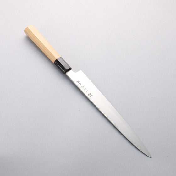 Minamoto Akitada Blue Steel No.2 Yanagiba 240mm Magnolia (Ferrule: Water Buffalo Horn) Handle - Seisuke Knife