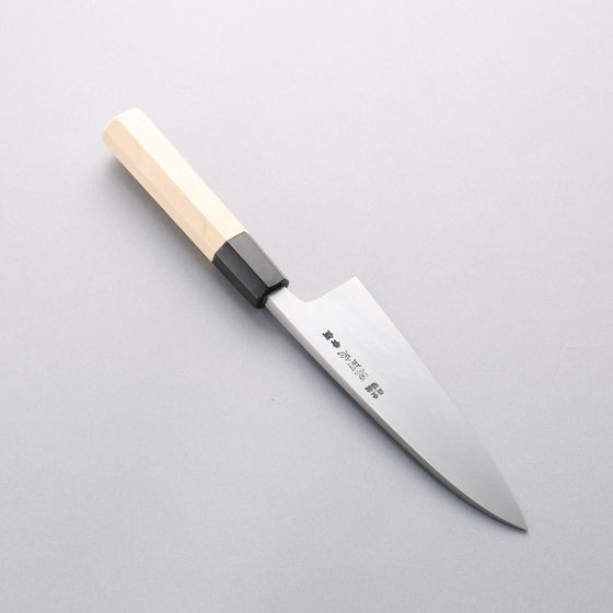 Minamoto Akitada Blue Steel No.2 Aideba 150mm Magnolia (Ferrule: Water Buffalo Horn) Handle - Seisuke Knife