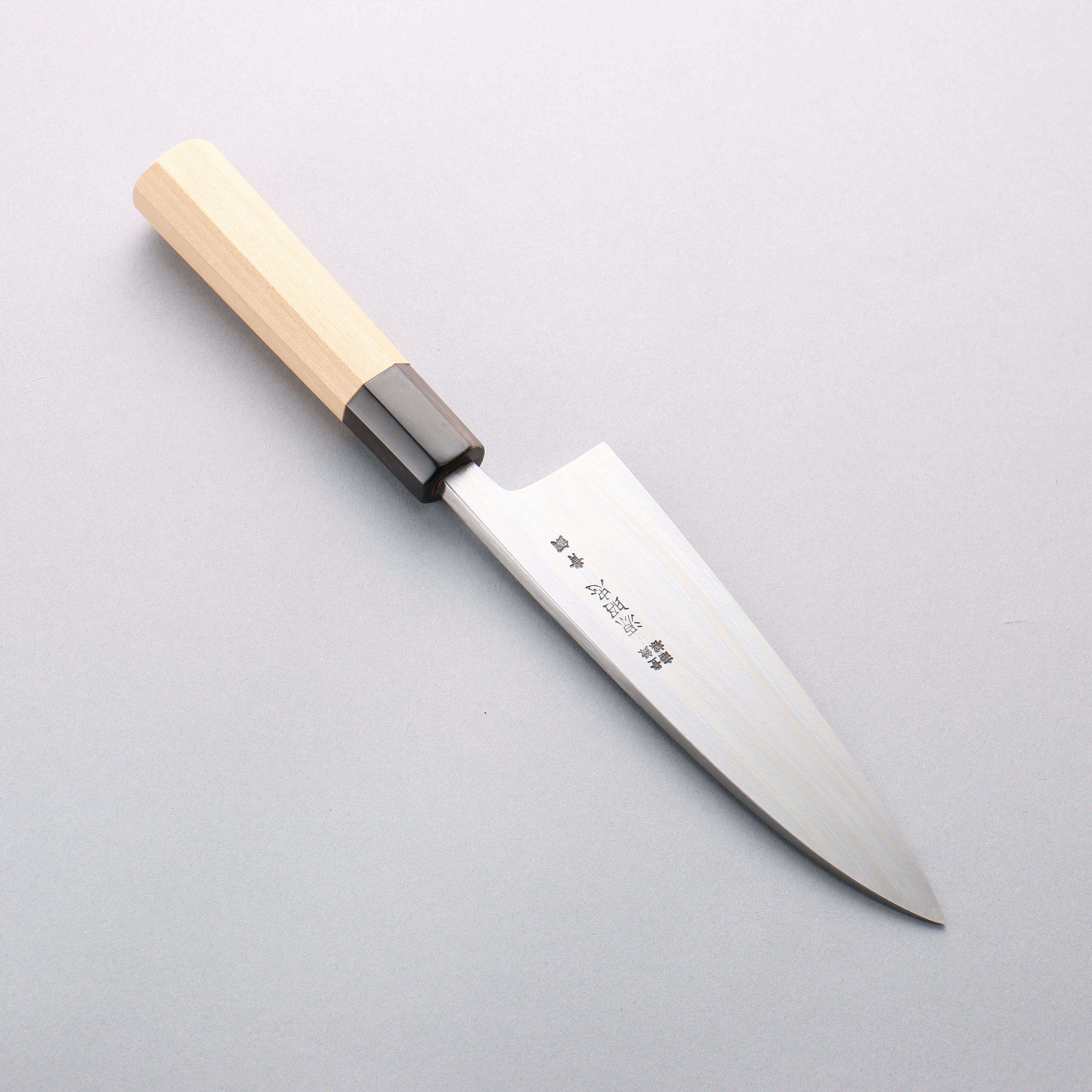 Minamoto Akitada Blue Steel No.2 Aideba 165mm Magnolia (Ferrule: Water Buffalo Horn) Handle - Seisuke Knife