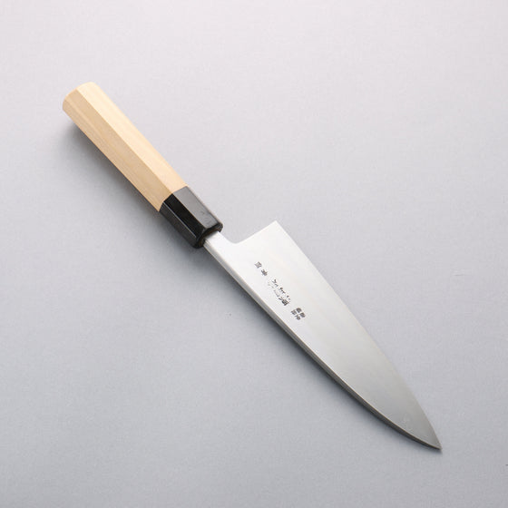 Minamoto Akitada Blue Steel No.2 Aideba 180mm Magnolia (Ferrule: Water Buffalo Horn) Handle - Seisuke Knife