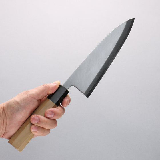 Minamoto Akitada Blue Steel No.2 Aideba 180mm Magnolia (Ferrule: Water Buffalo Horn) Handle - Seisuke Knife