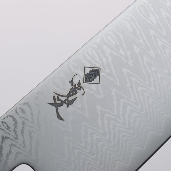 Kanjyo VG10 Damascus Santoku 180mm Olive tree Handle - Seisuke Knife