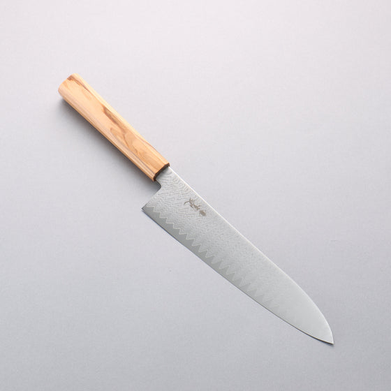 Kanjyo VG10 Damascus Gyuto 210mm Olive tree Handle - Seisuke Knife