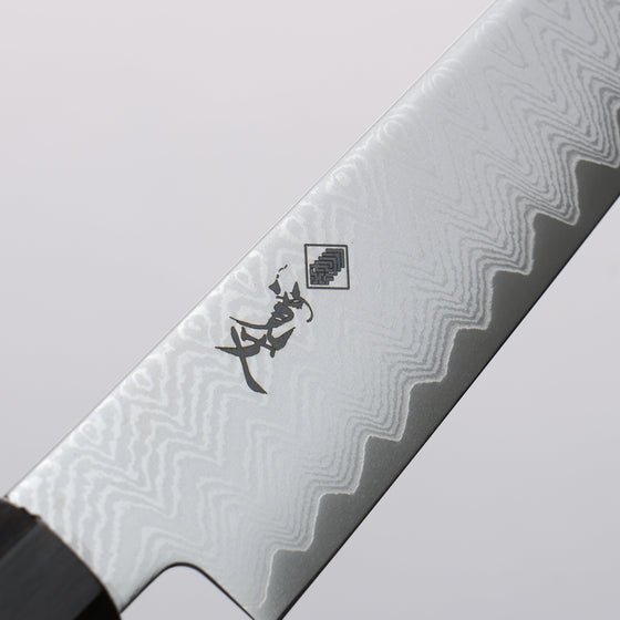 Kanjyo VG10 Damascus Petty-Utility 150mm Ebony Wood Handle - Seisuke Knife