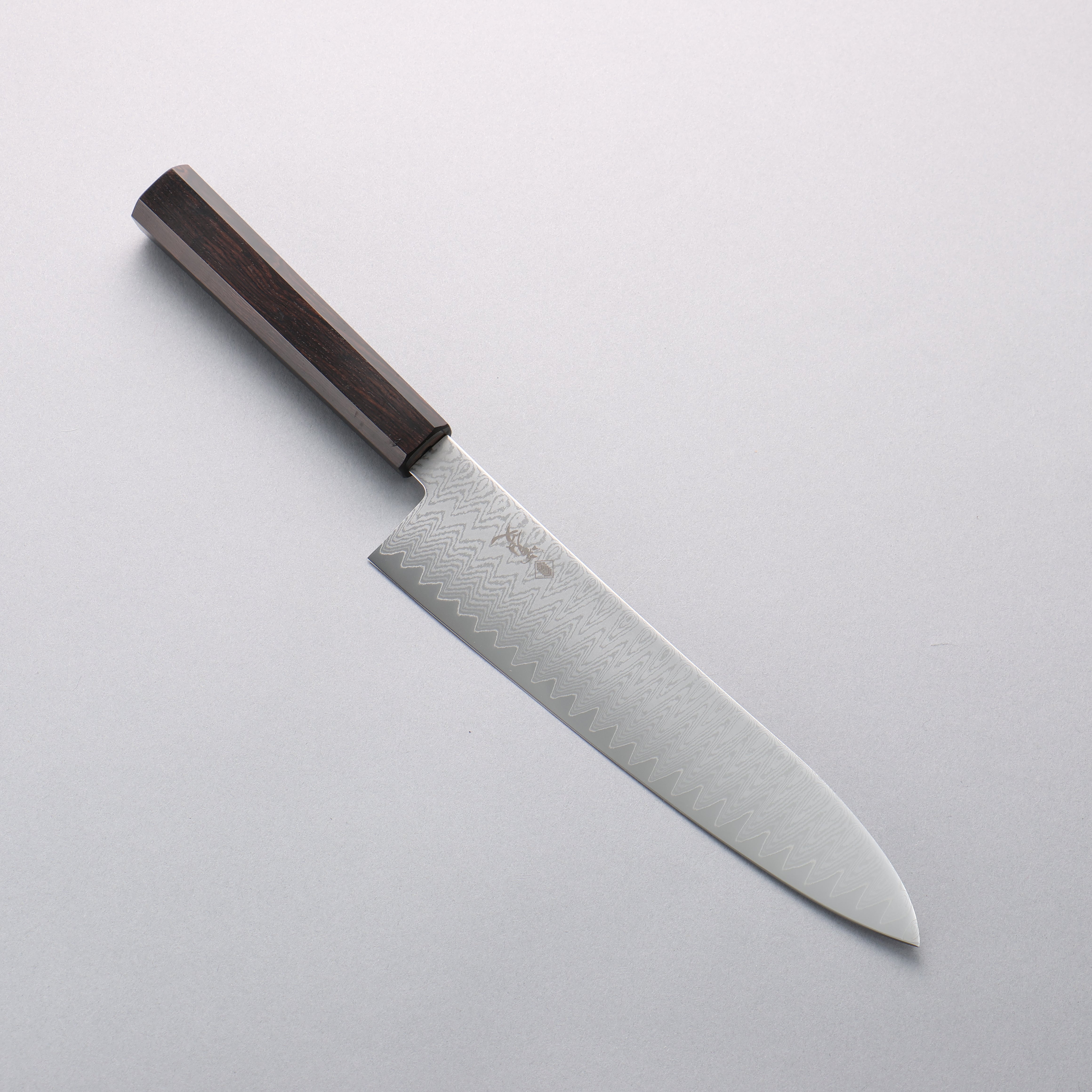 Kanjyo VG10 Damascus Gyuto 210mm Ebony Wood Handle - Seisuke Knife