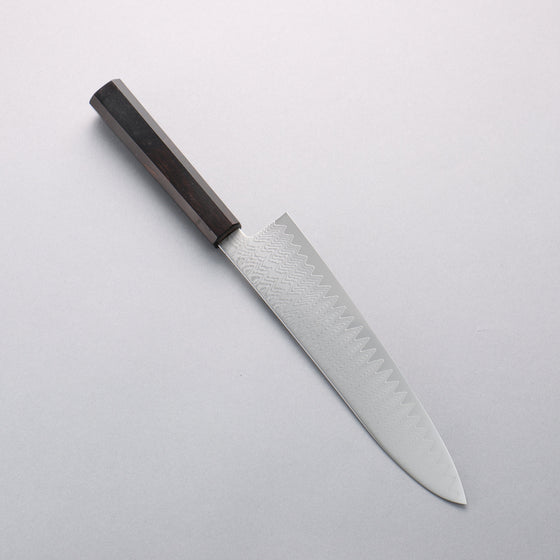 Kanjyo VG10 Damascus Gyuto 210mm Ebony Wood Handle - Seisuke Knife