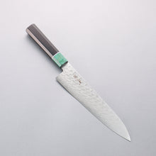  Seisuke AUS10 Mirror Crossed Gyuto 210mm Rosewood (ferrule: Green Pakka wood) Handle - Seisuke Knife