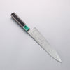 Seisuke AUS10 Mirror Crossed Gyuto 210mm Black Pakka wood(ferrule: Green Pakka wood) Handle - Seisuke Knife - Slide 2