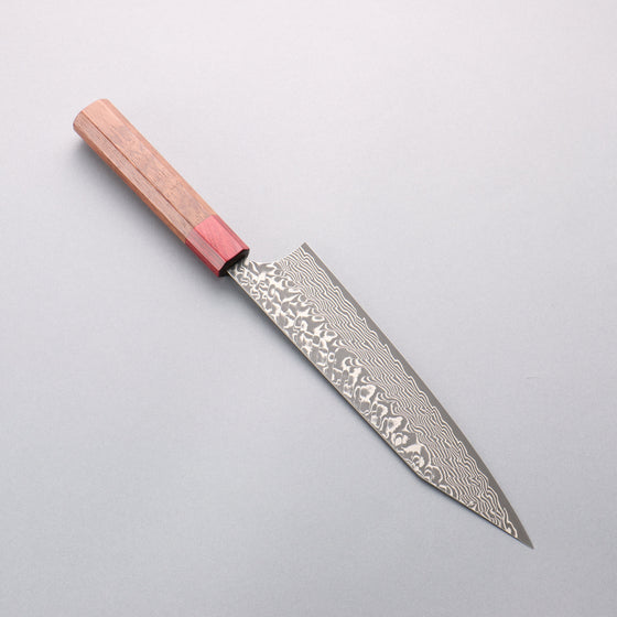 Yoshimi Kato SG2 Black Damascus Kiritsuke Gyuto 210mm Honduras (ferrule: Red Pakka wood) Handle - Seisuke Knife