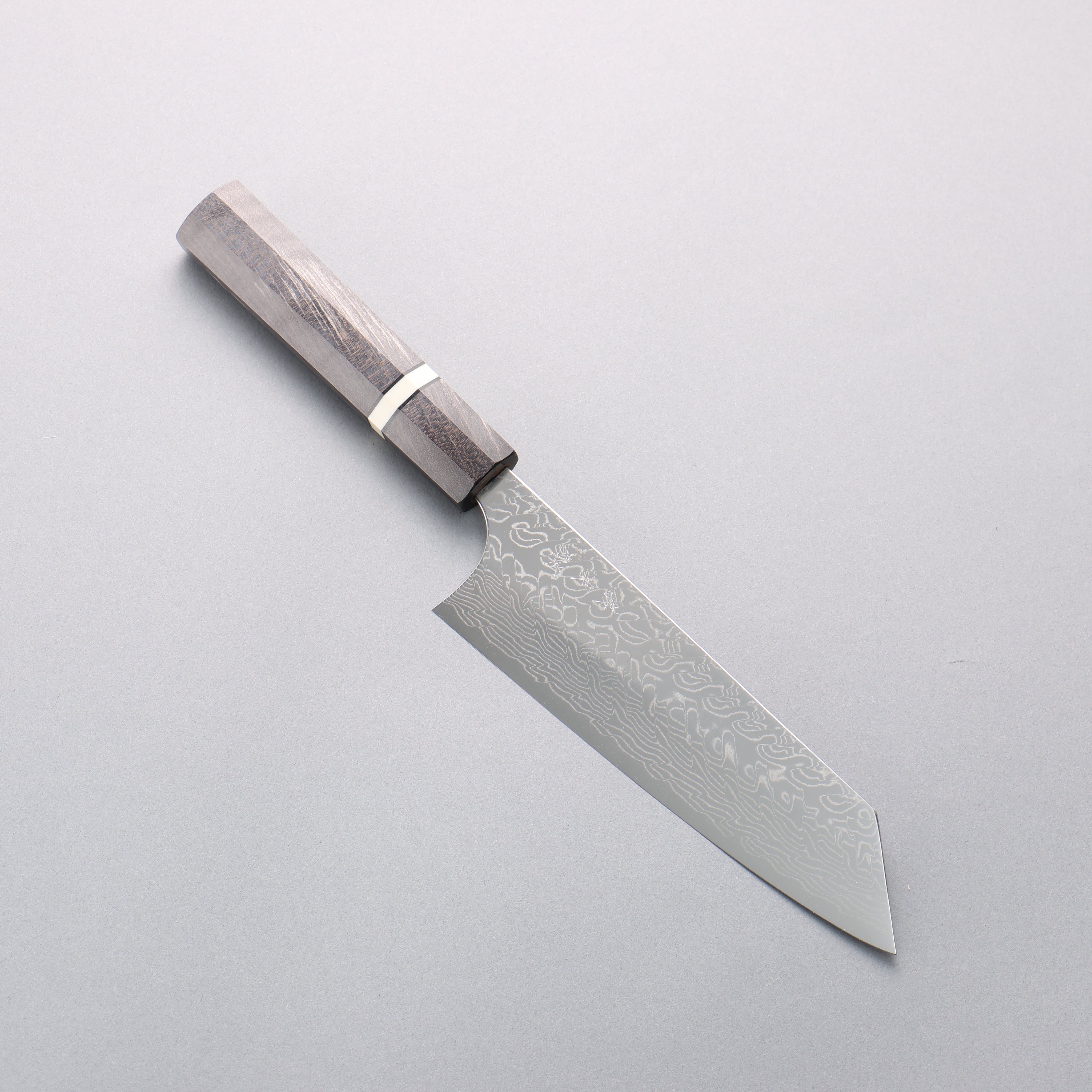 Yoshimi Kato SG2 Damascus Migaki Finished Bunka 170mm Stabilized wood (With White ring) Handle - Seisuke Knife